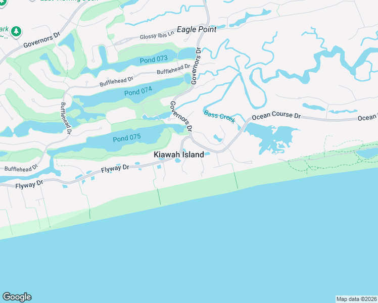 map of restaurants, bars, coffee shops, grocery stores, and more near 193 Bally Bunion Drive in Kiawah Island