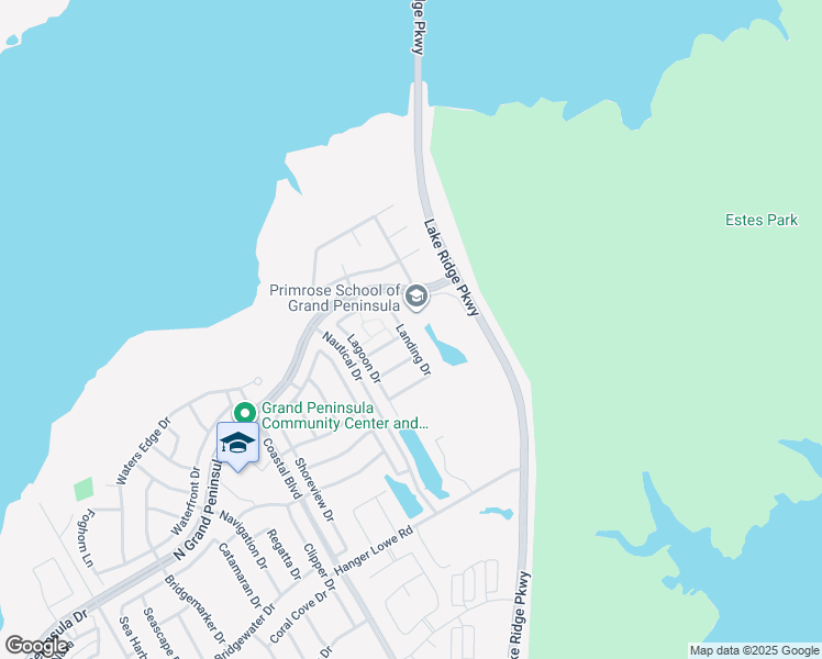 map of restaurants, bars, coffee shops, grocery stores, and more near 6836 Landing Drive in Grand Prairie