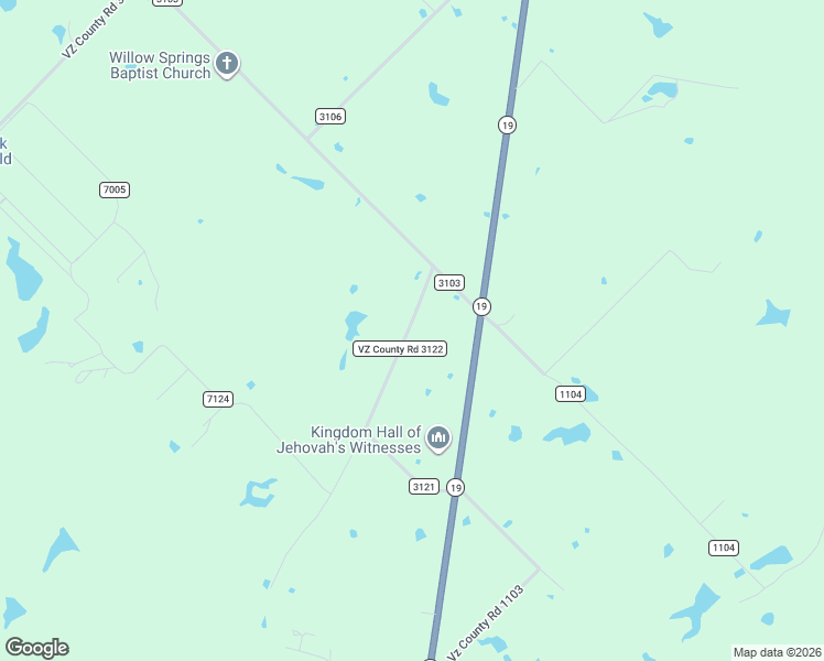 map of restaurants, bars, coffee shops, grocery stores, and more near 237 VZ County Road 3122 in Edgewood