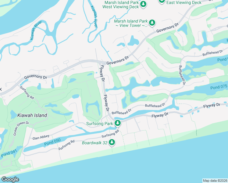 map of restaurants, bars, coffee shops, grocery stores, and more near 141 Hooded Merganser Court in Kiawah Island