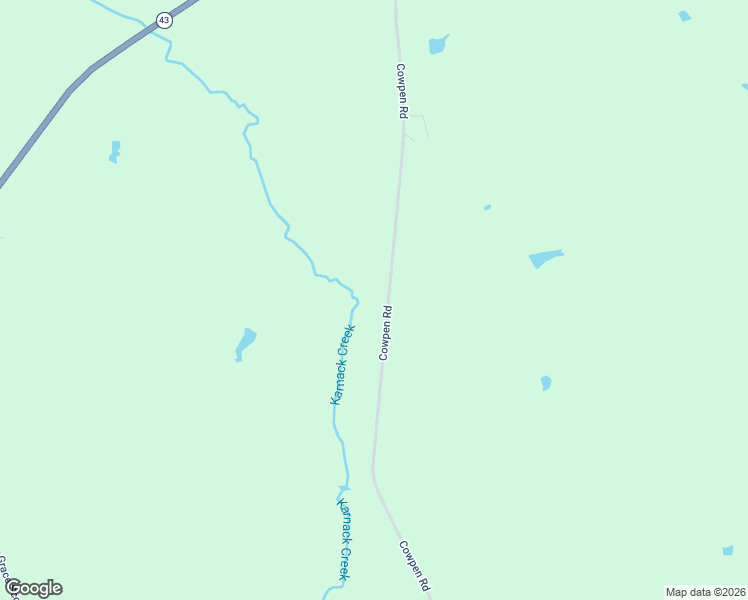 map of restaurants, bars, coffee shops, grocery stores, and more near 1345 Cowpen Road in Karnack