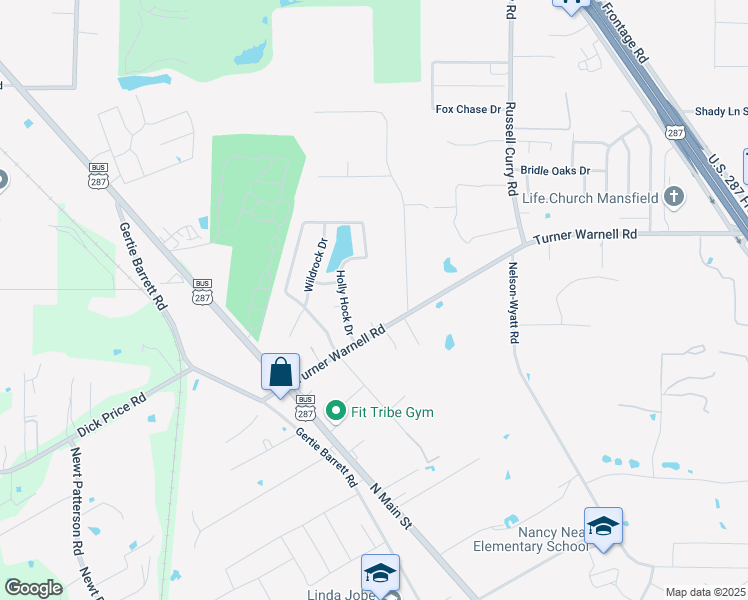 map of restaurants, bars, coffee shops, grocery stores, and more near 4507 Turner Warnell Road in Arlington