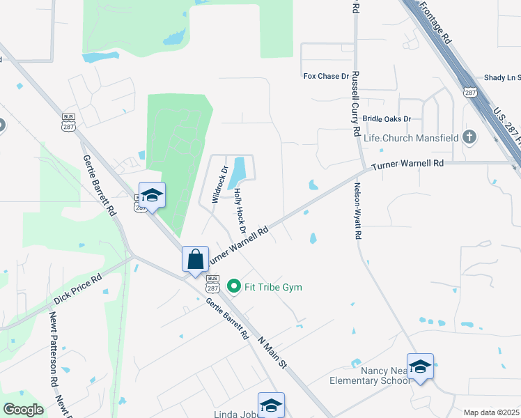 map of restaurants, bars, coffee shops, grocery stores, and more near 4507 Turner Warnell Road in Arlington