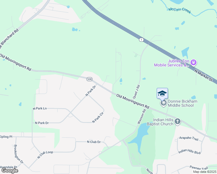 map of restaurants, bars, coffee shops, grocery stores, and more near 7464 Old Mooringsport Road in Shreveport