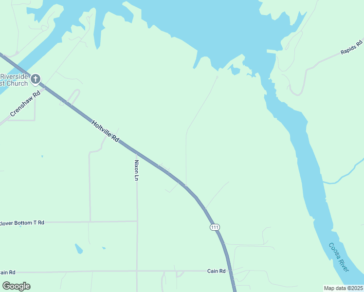 map of restaurants, bars, coffee shops, grocery stores, and more near 195 South Jordan Dam Road in Wetumpka