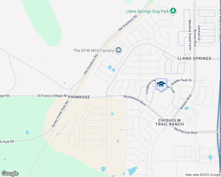 map of restaurants, bars, coffee shops, grocery stores, and more near 9008 Saddle Free Trl in Fort Worth