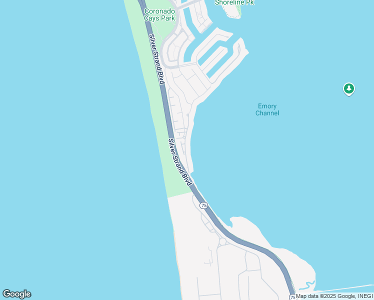 map of restaurants, bars, coffee shops, grocery stores, and more near 71 Tunapuna Lane in Coronado