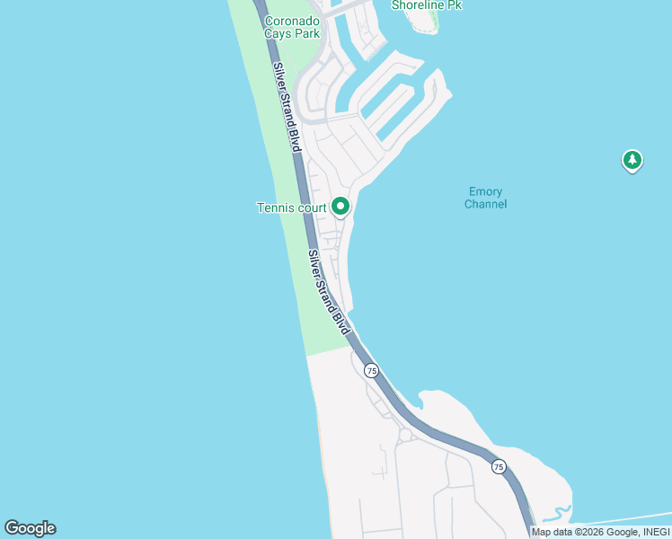 map of restaurants, bars, coffee shops, grocery stores, and more near 67 Tunapuna Lane in Coronado