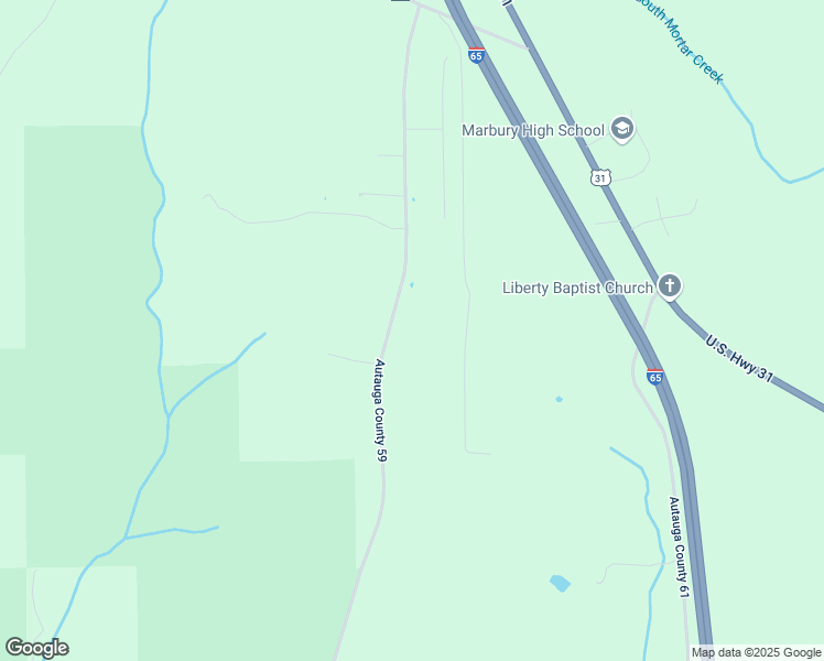 map of restaurants, bars, coffee shops, grocery stores, and more near 2418 County Road 59 in Prattville