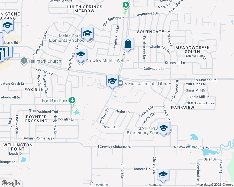 map of restaurants, bars, coffee shops, grocery stores, and more near 8901 McCart Avenue in Fort Worth