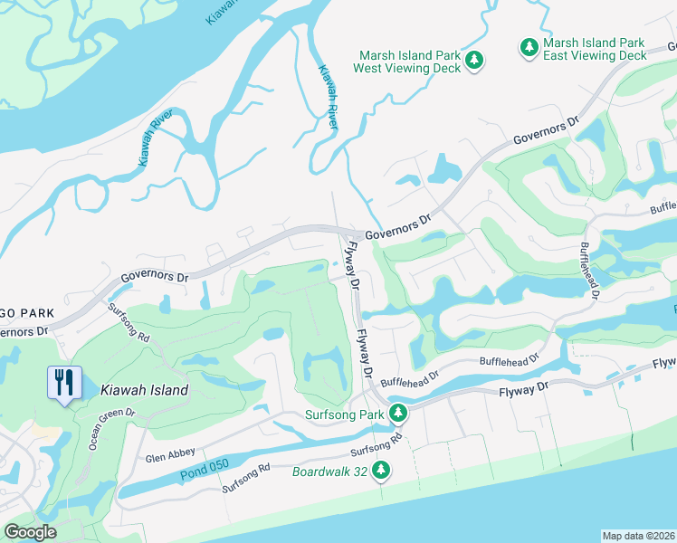 map of restaurants, bars, coffee shops, grocery stores, and more near 104 Pleasant Valley Drive in Johns Island