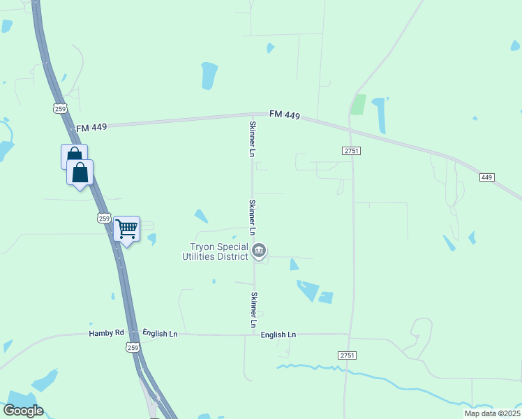 map of restaurants, bars, coffee shops, grocery stores, and more near 542 Skinner Lane in Longview
