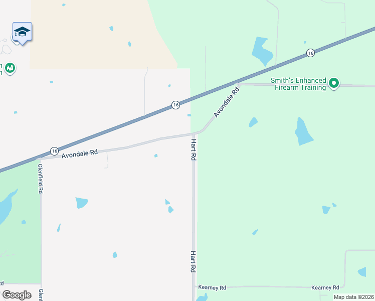 map of restaurants, bars, coffee shops, grocery stores, and more near 599 Hart Road in Canton
