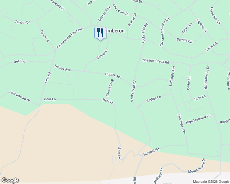 map of restaurants, bars, coffee shops, grocery stores, and more near 139 Bear Lane in Cloudcroft