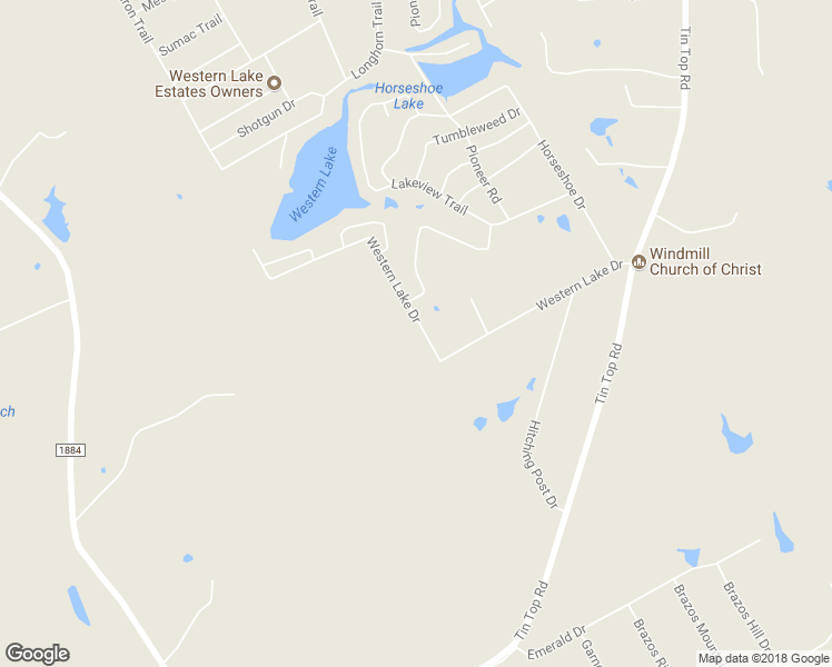 map of restaurants, bars, coffee shops, grocery stores, and more near 245 Western Lake Drive in Weatherford