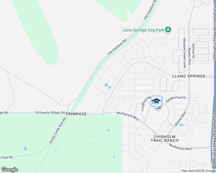 map of restaurants, bars, coffee shops, grocery stores, and more near 8816 Treehouse Court in Fort Worth