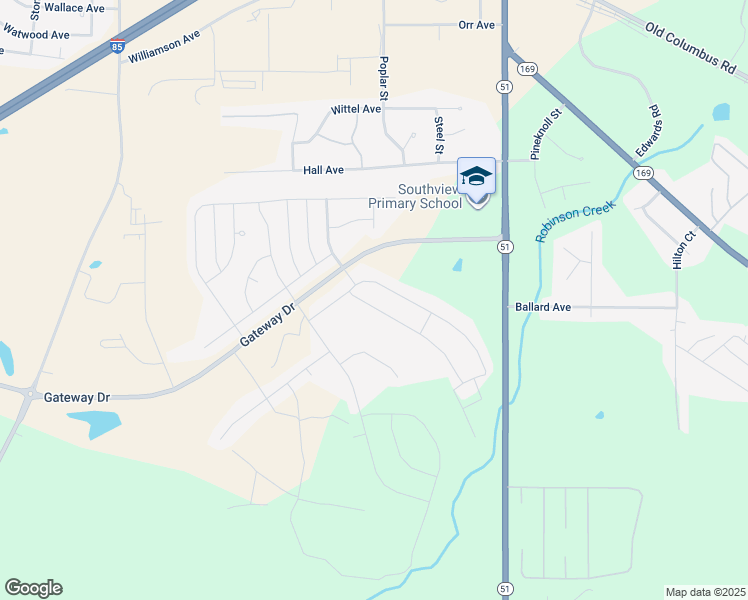 map of restaurants, bars, coffee shops, grocery stores, and more near 2909 Stillwood Way in Opelika