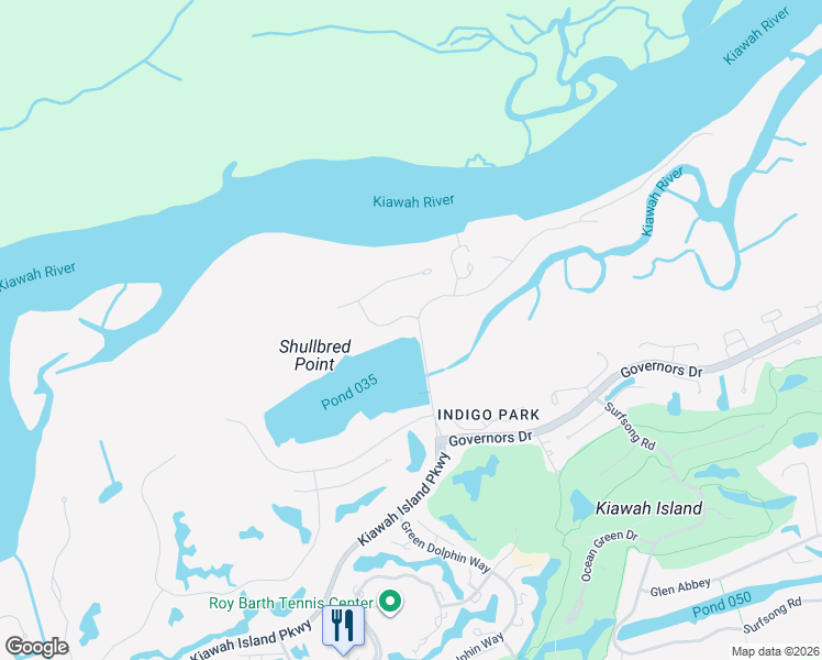 map of restaurants, bars, coffee shops, grocery stores, and more near 69 New Settlement Road in Johns Island