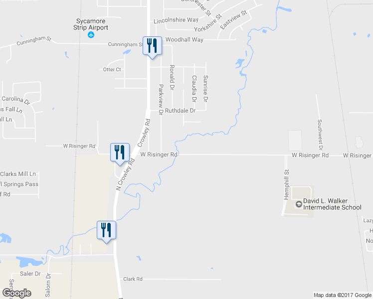 map of restaurants, bars, coffee shops, grocery stores, and more near 9629 Prairieview Drive in Fort Worth