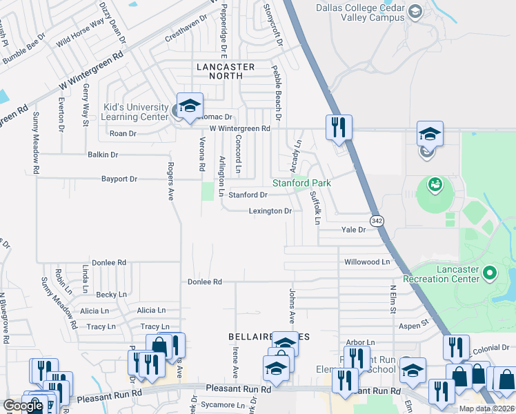 map of restaurants, bars, coffee shops, grocery stores, and more near 849 Lexington Drive in Lancaster