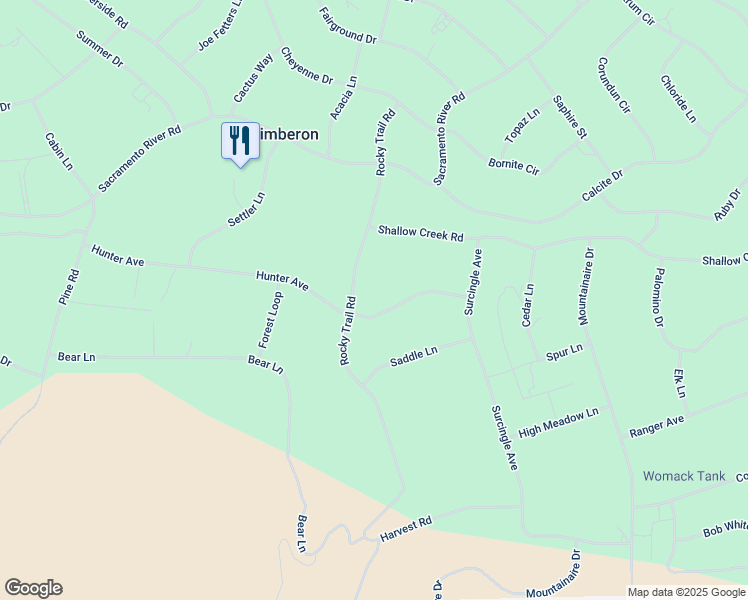 map of restaurants, bars, coffee shops, grocery stores, and more near 141 Hunter Avenue in Timberon