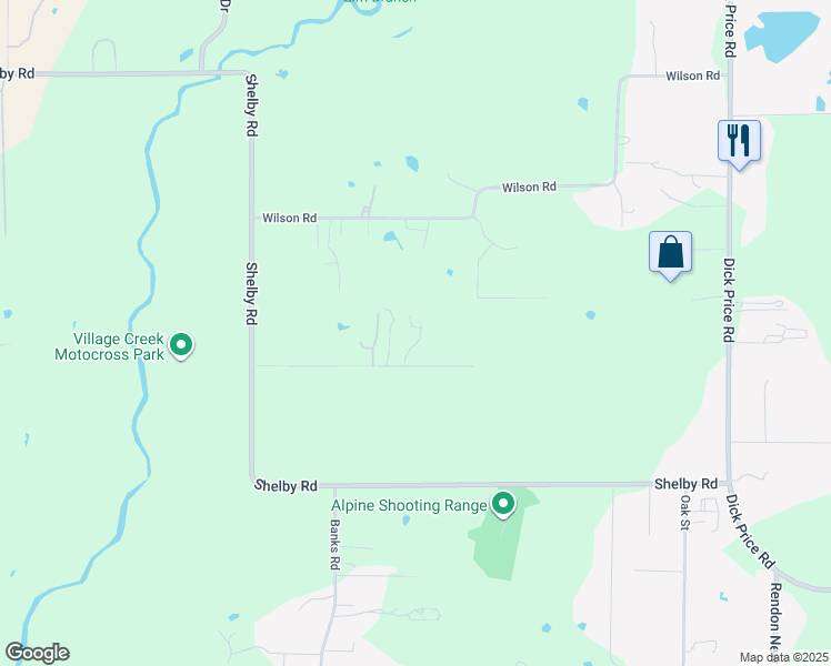 map of restaurants, bars, coffee shops, grocery stores, and more near 5297 Brown Lane in Fort Worth