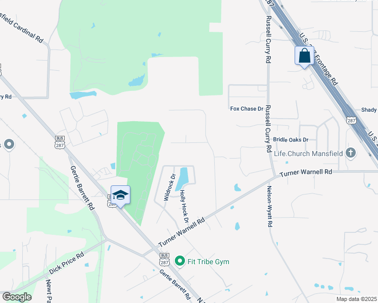 map of restaurants, bars, coffee shops, grocery stores, and more near 4405 Garden Drive in Arlington