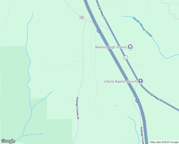 map of restaurants, bars, coffee shops, grocery stores, and more near 2438 County Road 59 in Prattville