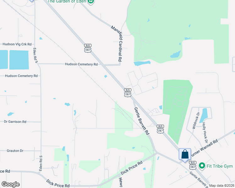 map of restaurants, bars, coffee shops, grocery stores, and more near 7940 Mansfield Highway in Kennedale