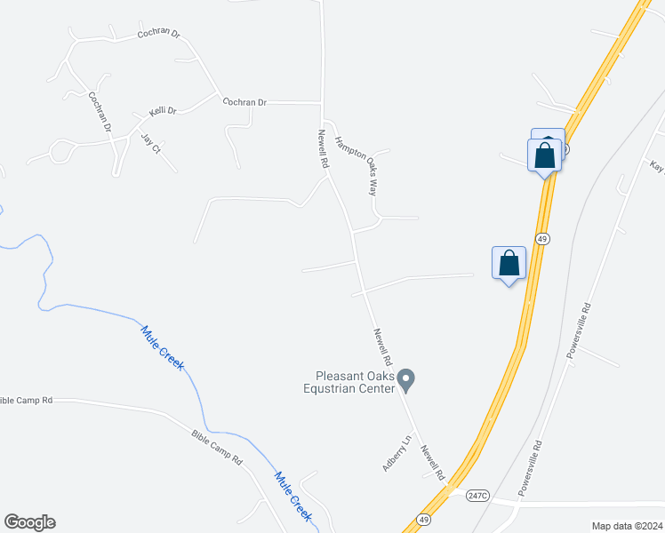 map of restaurants, bars, coffee shops, grocery stores, and more near 119 Stone Creek Court in Byron