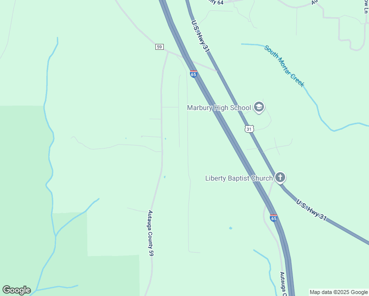 map of restaurants, bars, coffee shops, grocery stores, and more near 2438 County Road 59 in Prattville