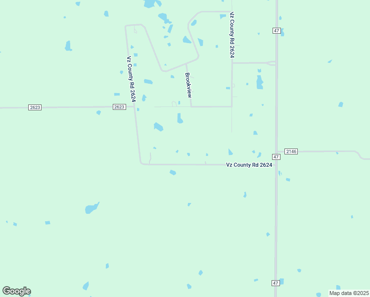 map of restaurants, bars, coffee shops, grocery stores, and more near County Road 2624 in Wills Point