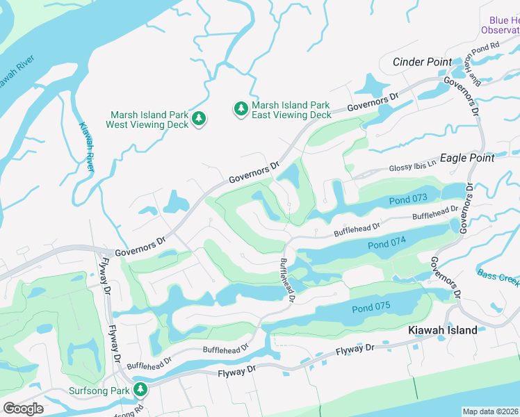 map of restaurants, bars, coffee shops, grocery stores, and more near 574 Whimbrel Road in Johns Island