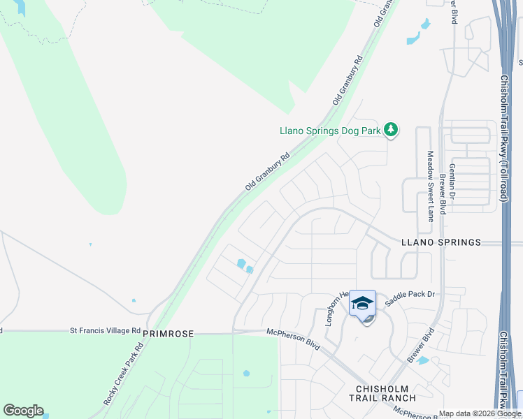 map of restaurants, bars, coffee shops, grocery stores, and more near 9301 Old Granbury Road in Crowley