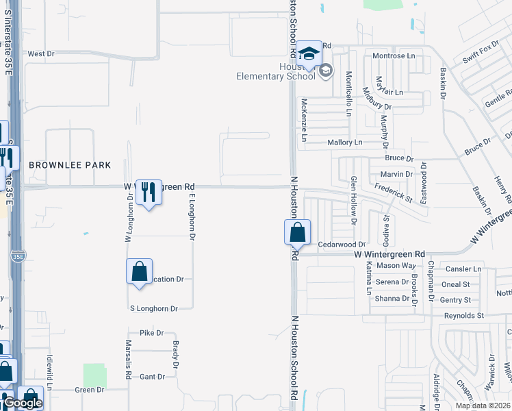 map of restaurants, bars, coffee shops, grocery stores, and more near 2608 West Wintergreen Road in Lancaster