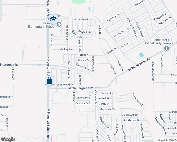 map of restaurants, bars, coffee shops, grocery stores, and more near 2014 Frederick Street in Lancaster