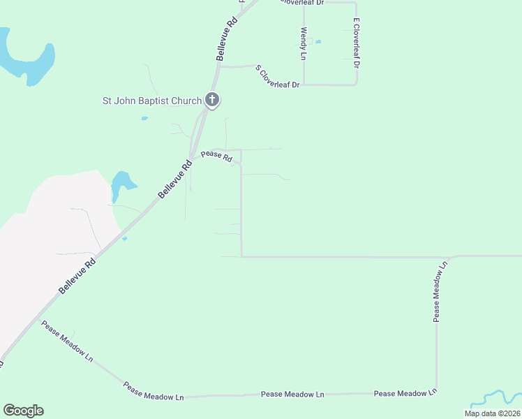 map of restaurants, bars, coffee shops, grocery stores, and more near 267 Pease Road in Haughton