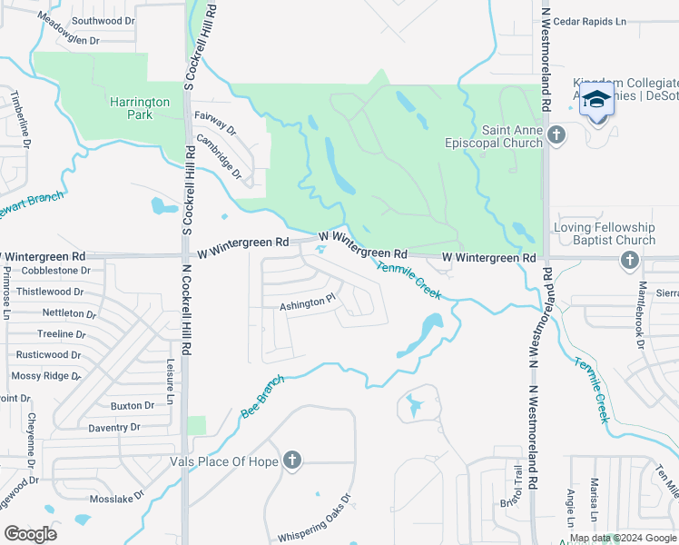 map of restaurants, bars, coffee shops, grocery stores, and more near 1428 Country Ridge Drive in DeSoto