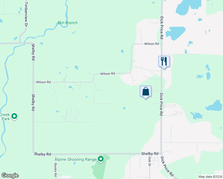 map of restaurants, bars, coffee shops, grocery stores, and more near 5570 Wilson Road in Fort Worth