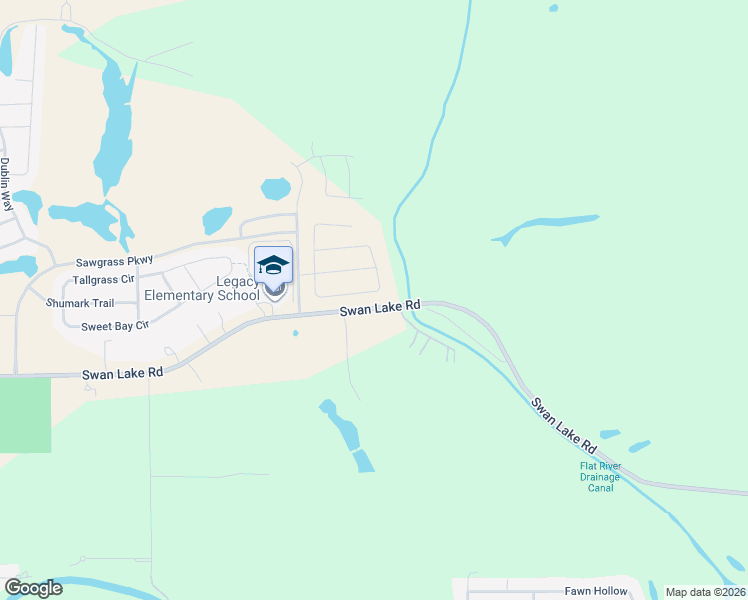 map of restaurants, bars, coffee shops, grocery stores, and more near 5075-5141 Swan Lake Road in Bossier Parish
