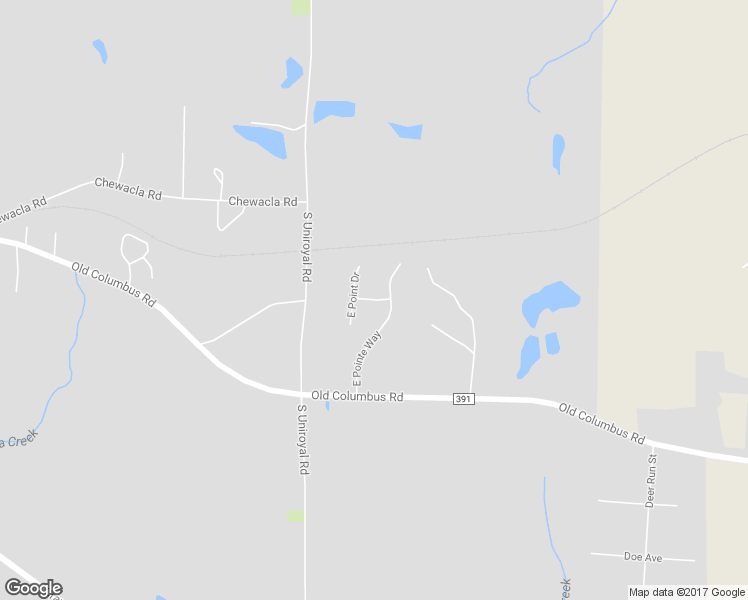 map of restaurants, bars, coffee shops, grocery stores, and more near Stone Creek Drive in Opelika