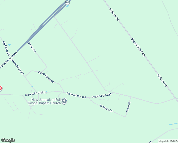 map of restaurants, bars, coffee shops, grocery stores, and more near 104 Jenkins Road in Yemassee