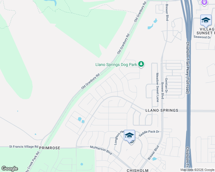 map of restaurants, bars, coffee shops, grocery stores, and more near 8034 Sunscape Lane in Fort Worth