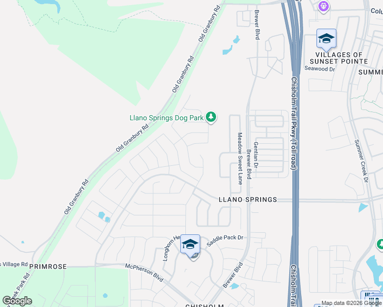 map of restaurants, bars, coffee shops, grocery stores, and more near 8416 High Garden Street in Fort Worth