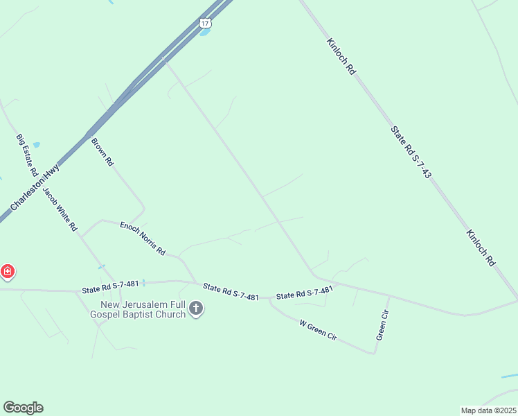 map of restaurants, bars, coffee shops, grocery stores, and more near 104 Jenkins Road in Yemassee