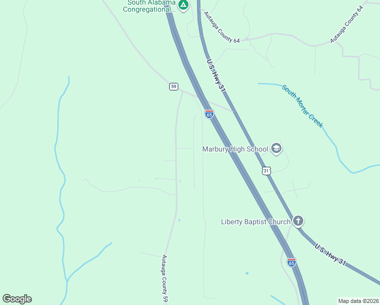 map of restaurants, bars, coffee shops, grocery stores, and more near 2464 Fox Ridge Drive in Prattville
