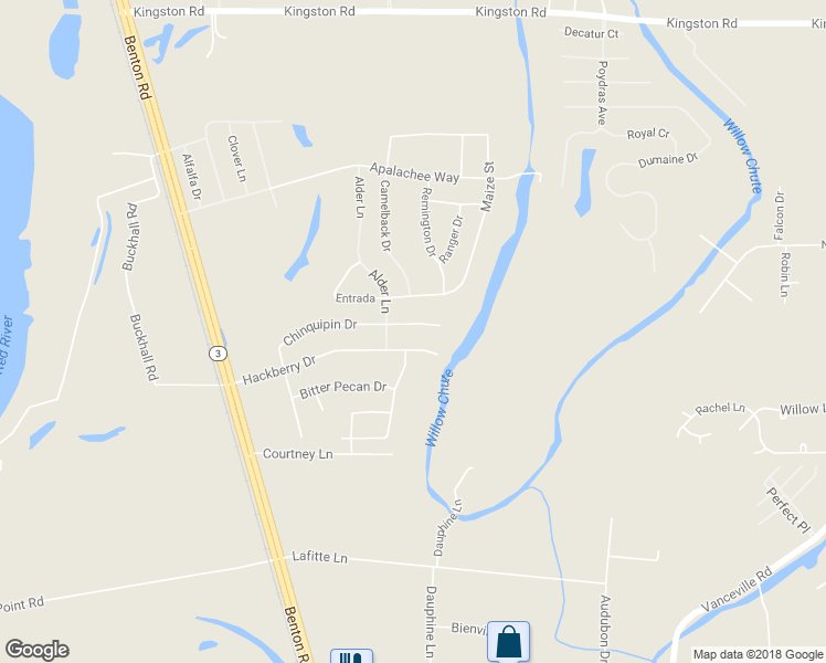 map of restaurants, bars, coffee shops, grocery stores, and more near 565 Chinquipin Drive in Bossier City