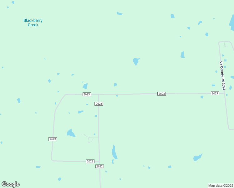 map of restaurants, bars, coffee shops, grocery stores, and more near County Road 2623 in Wills Point