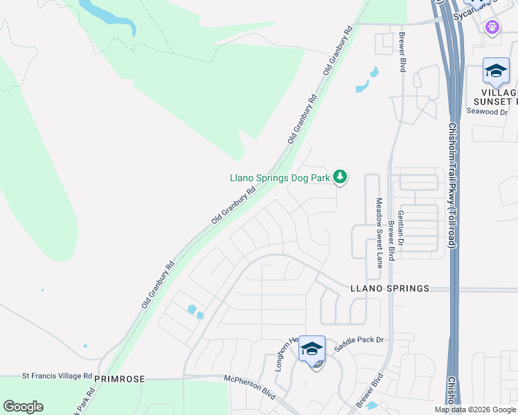 map of restaurants, bars, coffee shops, grocery stores, and more near 8034 Sunscape Lane in Fort Worth