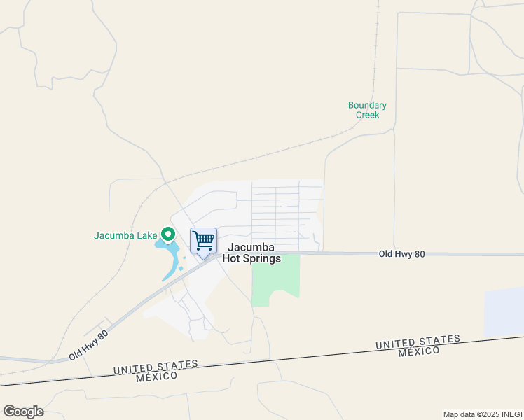 map of restaurants, bars, coffee shops, grocery stores, and more near 44622 Holtville Avenue in Jacumba Hot Springs